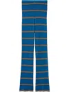 Claudie Pierlot Fine-knit Trousers In Blau