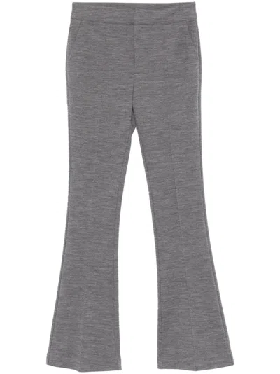 Claudie Pierlot Flared Trousers In Grey