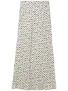 Claudie Pierlot Floral-print Maxi Skirt In Neutrals
