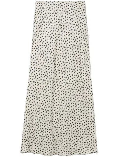 Claudie Pierlot Floral-print Maxi Skirt In Divers