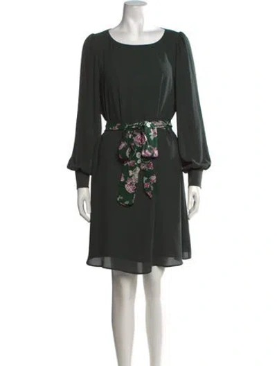 Pre-owned Claudie Pierlot Floral Print Mini Dress In Black