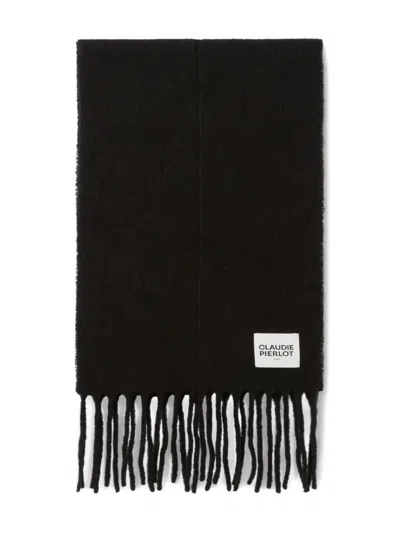 Claudie Pierlot Fringed Scarf In Black