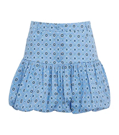 Claudie Pierlot Geometric Bubble Mini Skirt In Blue