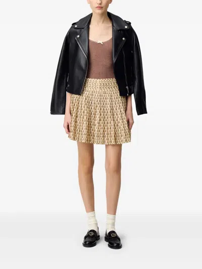 Claudie Pierlot Graphic-print Mini Skirt In Divers