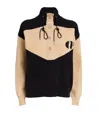 Claudie Pierlot Half-zip Logo Sweatshirt In Blue