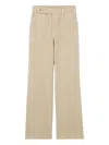 Claudie Pierlot Womens Beige Straight-leg Mid-rise Denim Jeans In Brown