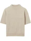 Claudie Pierlot Womens Naturels Short-sleeved Cropped Wool Jumper In Neutrals