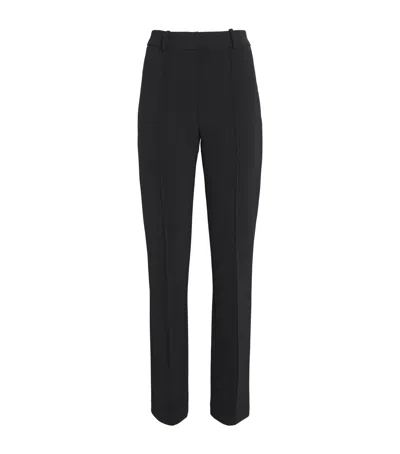 Claudie Pierlot High-rise Cigarette Trousers In Black
