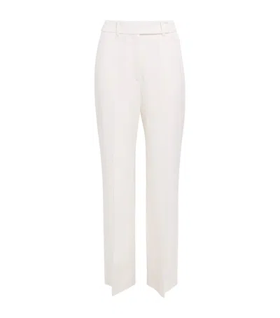 Claudie Pierlot High-rise Straight Tailored Trousers In Neutral