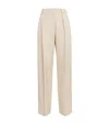 Claudie Pierlot High-rise Tailored Trousers In Neutral