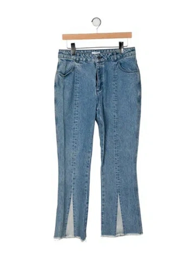 Pre-owned Claudie Pierlot High-rise Wide Leg Jeans W/ Tags In Blue
