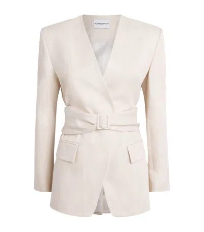 Claudie Pierlot Kimono-collar Jacket In White