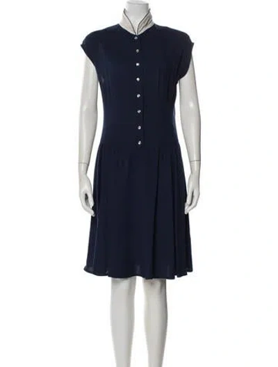 Pre-owned Claudie Pierlot Knee-length Dress In Blue