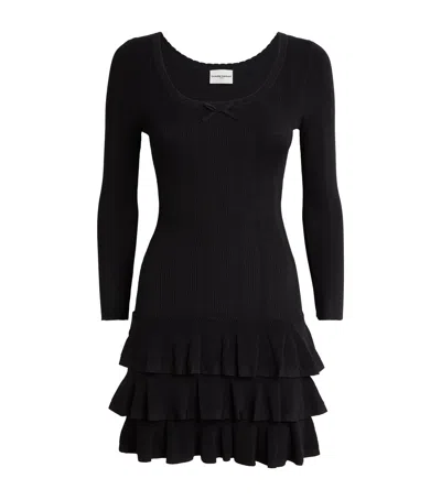 Claudie Pierlot Knitted Mini Dress In Black