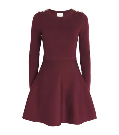 Claudie Pierlot Knitted Mini Dress In Red
