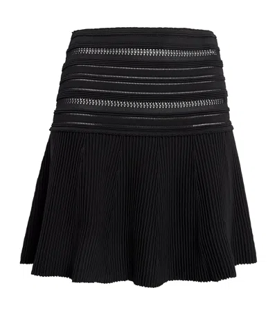 Claudie Pierlot Knitted Mini Skirt In Black