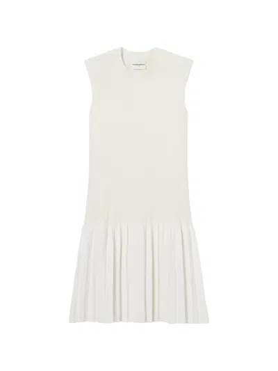 Claudie Pierlot Knitted Short Dress In White