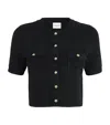 Claudie Pierlot Knitted Short-sleeve Top In Black