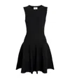 Claudie Pierlot Knitted Skater Mini Dress In Black