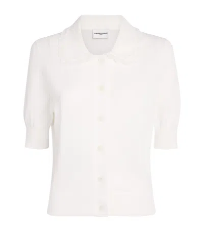 Claudie Pierlot Lace-trim Blouse In White