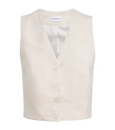 Claudie Pierlot Lace-trim Waistcoat In White