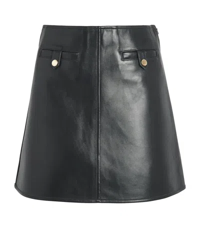 Claudie Pierlot Lambskin Mini Skirt In Multi