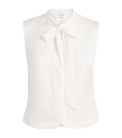 Claudie Pierlot Lavallière-neck Top In White