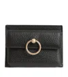Claudie Pierlot Leather Anouck Card Holder In Black