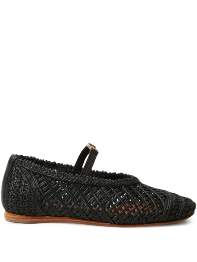 Claudie Pierlot Ballerinas Aus Leder In Schwarz