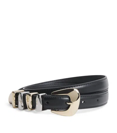 Claudie Pierlot Leather Belt In Black