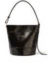 Claudie Pierlot Leather Bucket Bag In Black
