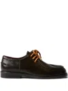 Claudie Pierlot Leather Derby Shoes In Brown