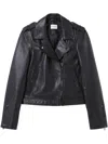 Claudie Pierlot Leather Jacket In Black