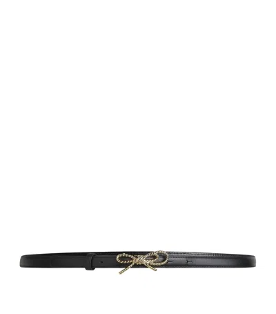 Claudie Pierlot Leather Knot Belt In Black