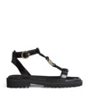 Claudie Pierlot Leather Sandals In Black