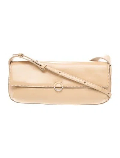 Pre-owned Claudie Pierlot Leather Shoulder Bag In Neutral