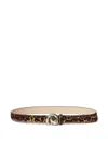 Claudie Pierlot Leopard-print Buckle Belt In Multi