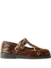 Claudie Pierlot Leopard-print Buckle Shoes In Brown