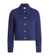 Claudie Pierlot Linen-blend Violette Jacket In Blue