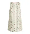Claudie Pierlot Linen Floral Stripe Mini Dress