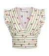 Claudie Pierlot Linen Ruffle-trim Top