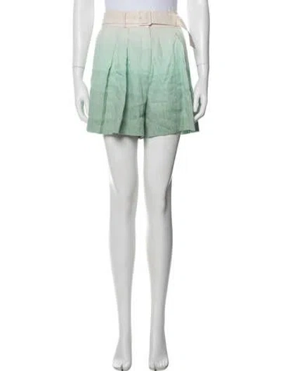 Pre-owned Claudie Pierlot Linen Tie-dye Print Coat In Multi