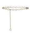 Claudie Pierlot Logo Chain Belt In Metallic