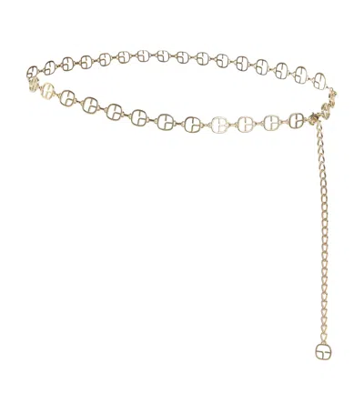 Claudie Pierlot Logo Chain Belt In White