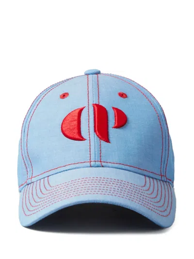 Claudie Pierlot Logo-embroidered Baseball Cap In Blue