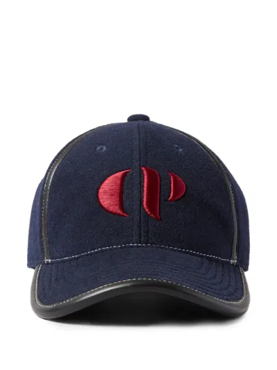 Claudie Pierlot Logo-embroidered Baseball Cap In Blue