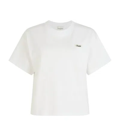 Claudie Pierlot Logo-patch T-shirt In White
