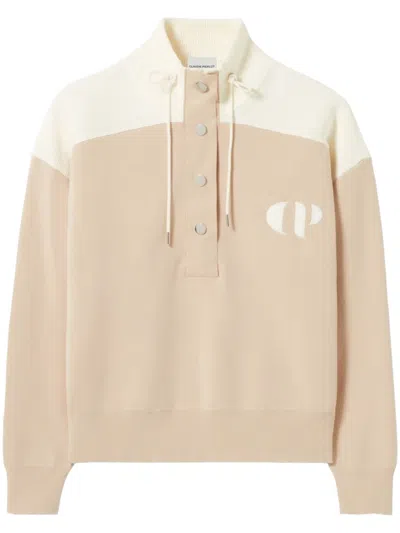 Claudie Pierlot Logo Sweatshirt In Neutrals