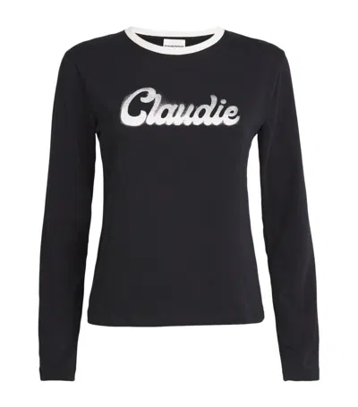 Claudie Pierlot Logo T-shirt In Blue