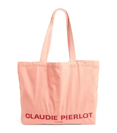 Claudie Pierlot Logo Tote Bag In Pink